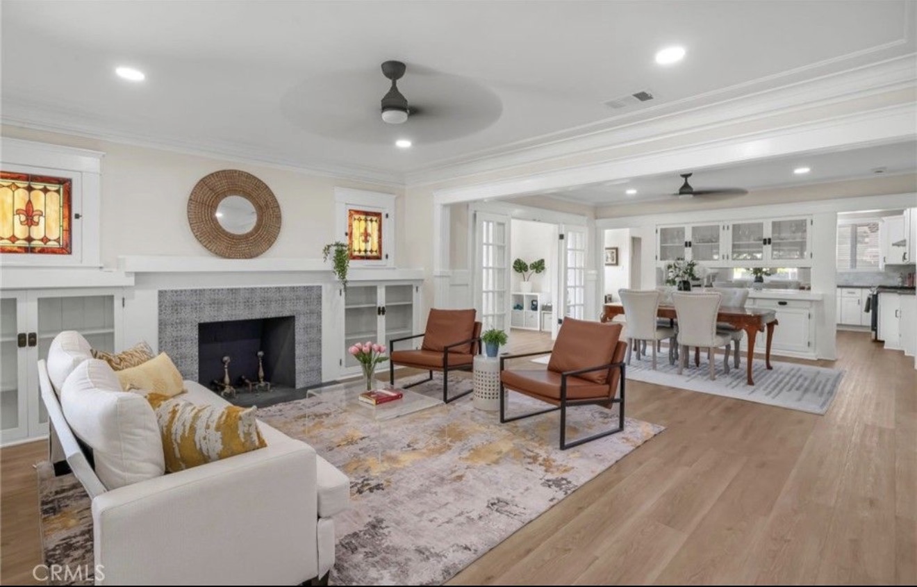 Renovated Los Angeles Craftsman living room