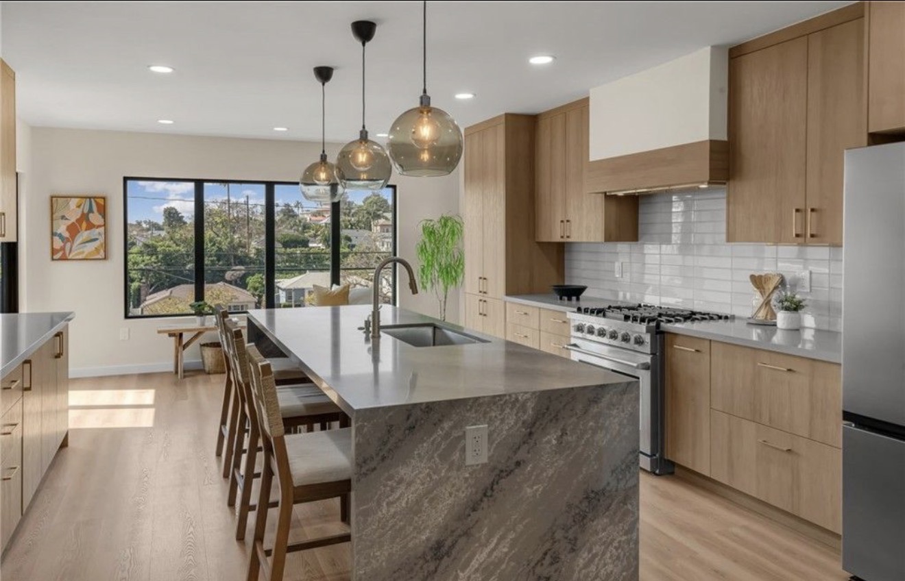 Fully renovated kitchen in the View Park–Windsor Hills home