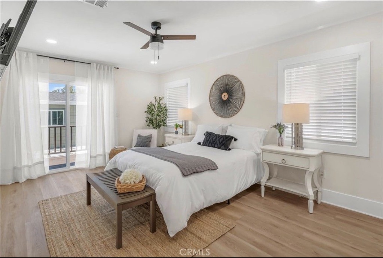 Renovated Los Angeles Craftsman primary bedroom